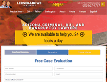 Tablet Screenshot of lernerandrowelawgroup.com
